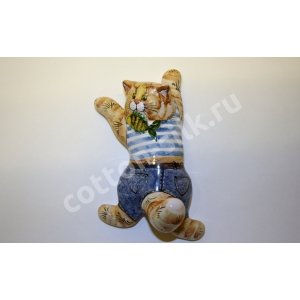 Статуэтка настенная "Кот Антон" 