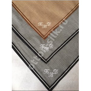 Мужской носовой платок "Quadro" (ореховый)