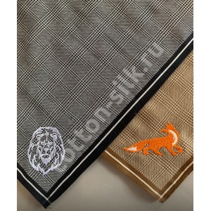 Мужской носовой платок "Quadro" (ореховый)